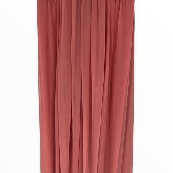 Jenny Yoo Full Length Convertible Chiffon Dress Gown Apricot size 14 NWT JY515 - Picture 9 of 16